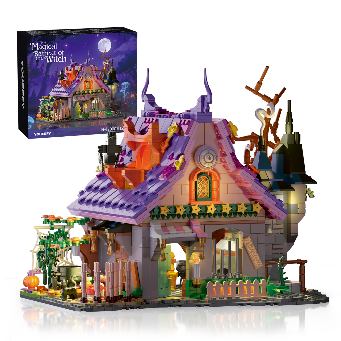 Magical House Kit for Witches & Wizards Building Set with Lights