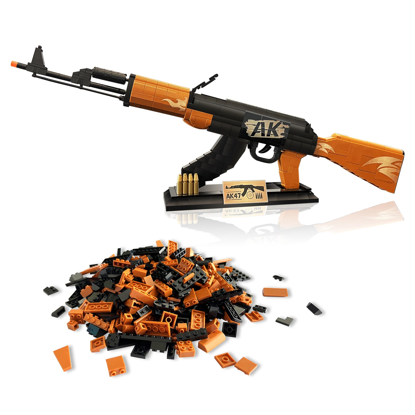 1:1 AK47 Model Gun Building Blocks Set