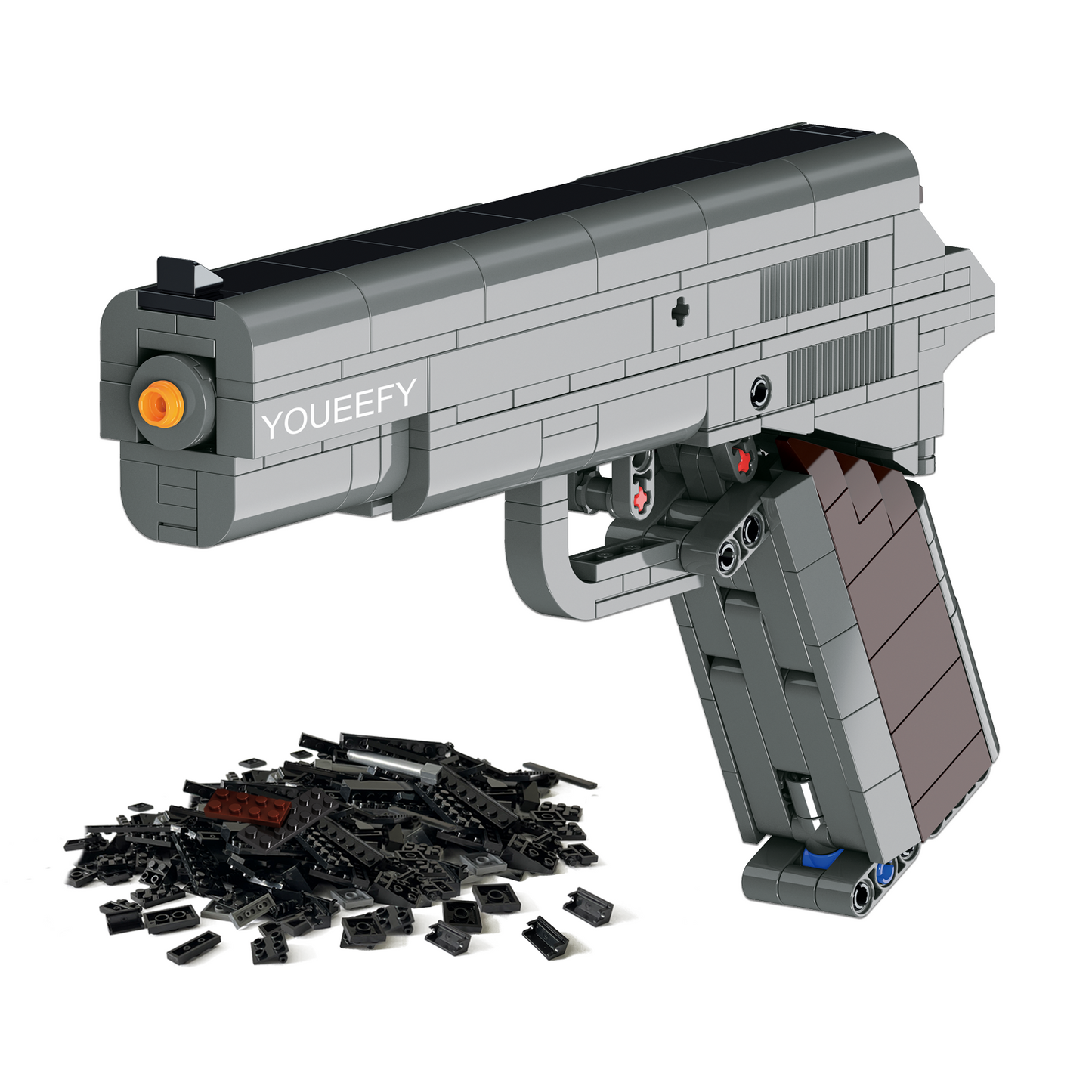 1:1 M1911 Model Pistol Building Blocks Set