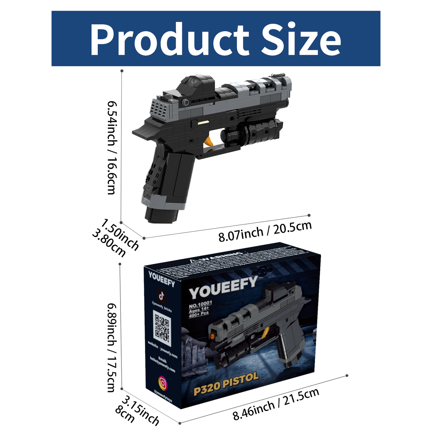 1:1 P320 Building Blocks Gun Set