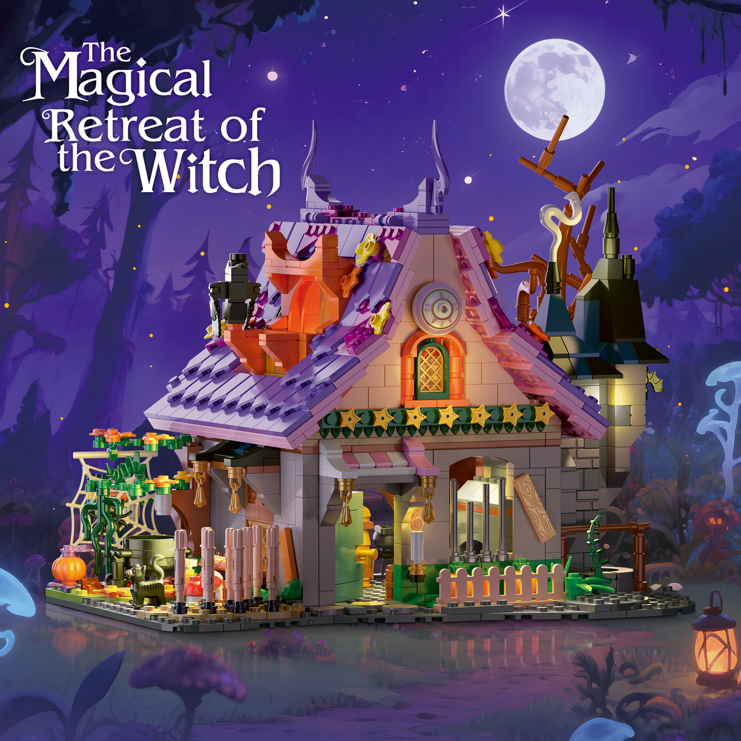Magical House Kit for Witches & Wizards Building Set with Lights