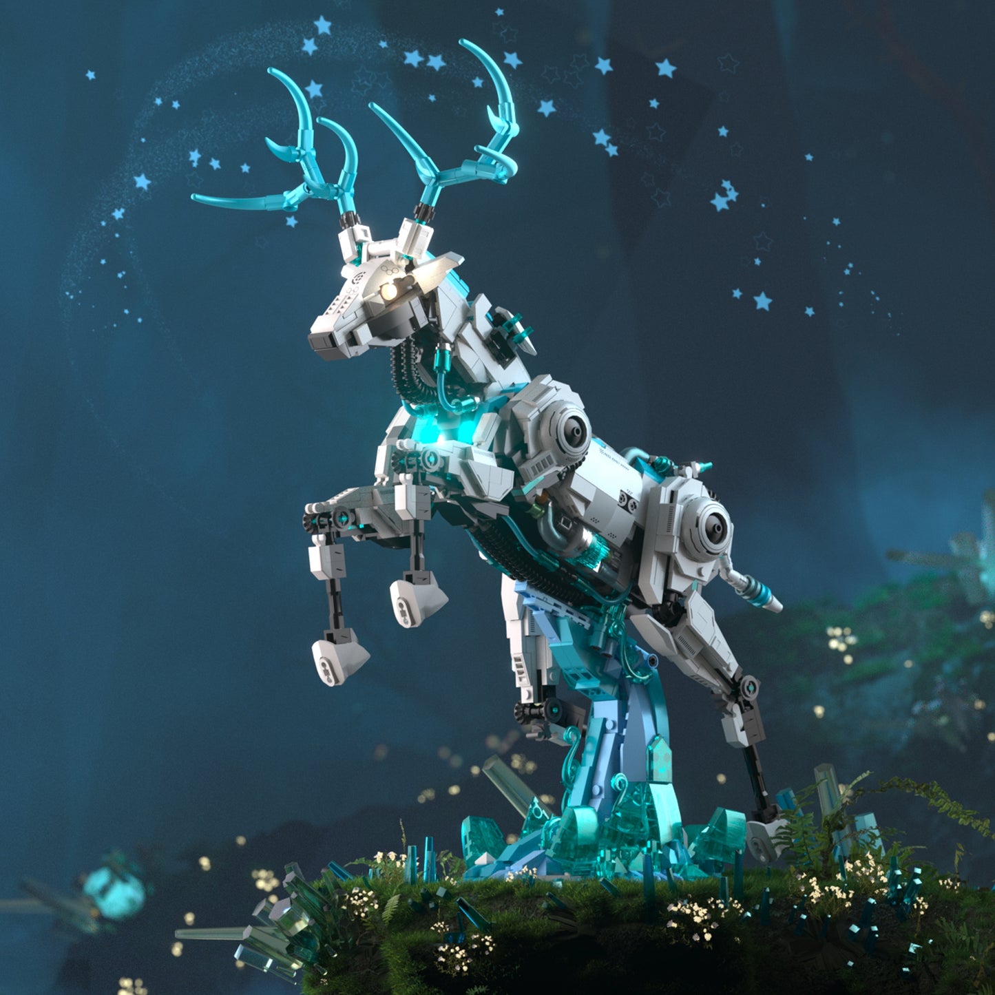 Leap of the White Stag Building Blocks Set