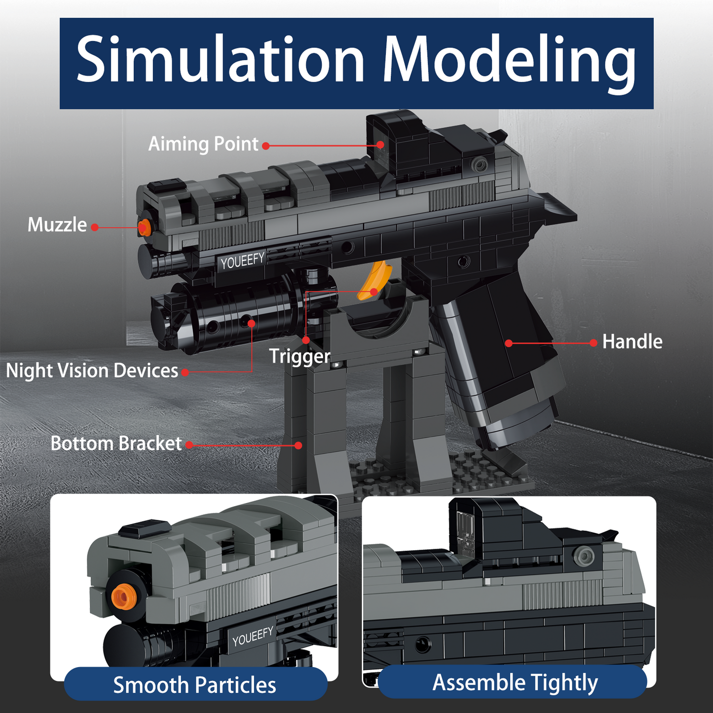 1:1 P320 Model Pistol Building Blocks Set