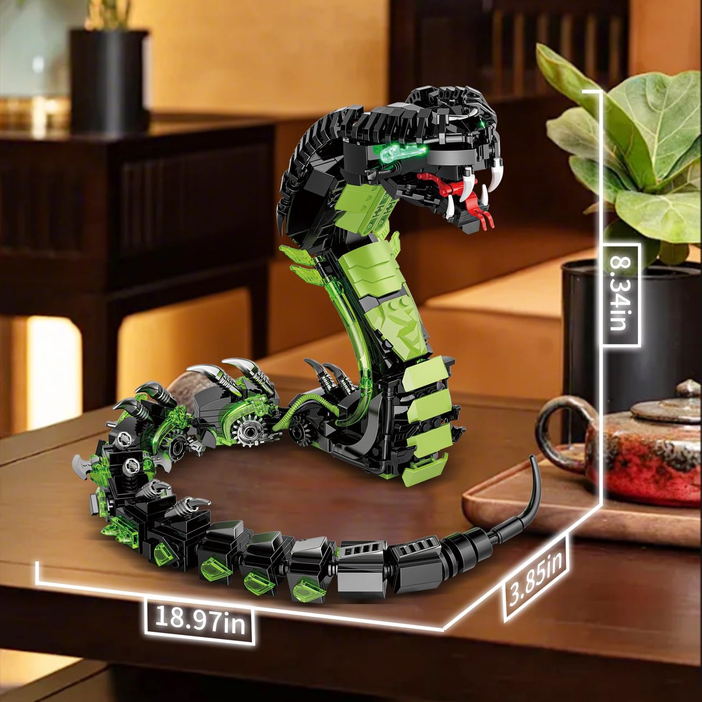 Mechanical Spectacles Snake Building Blocks Set