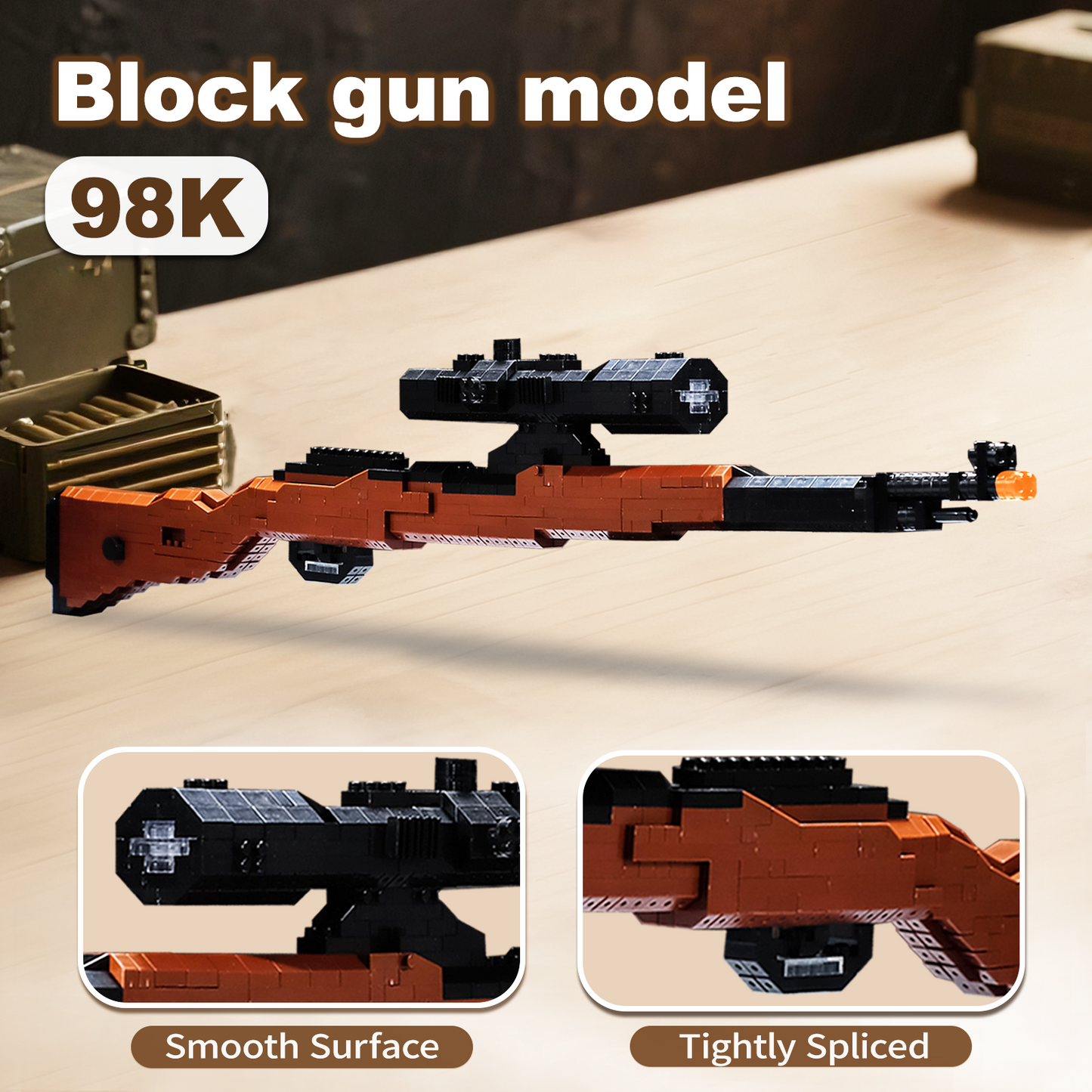 1:3 98K Model Gun Building Blocks Set