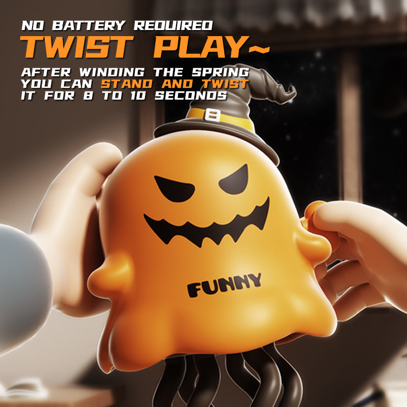 【buy 1 get 2】Halloween Dancing Ghost Clockwork Wind-up Toy, Magic Interactive Crawling Toddler Toy, Birthday Gifts, Stress Relief& Entertaining