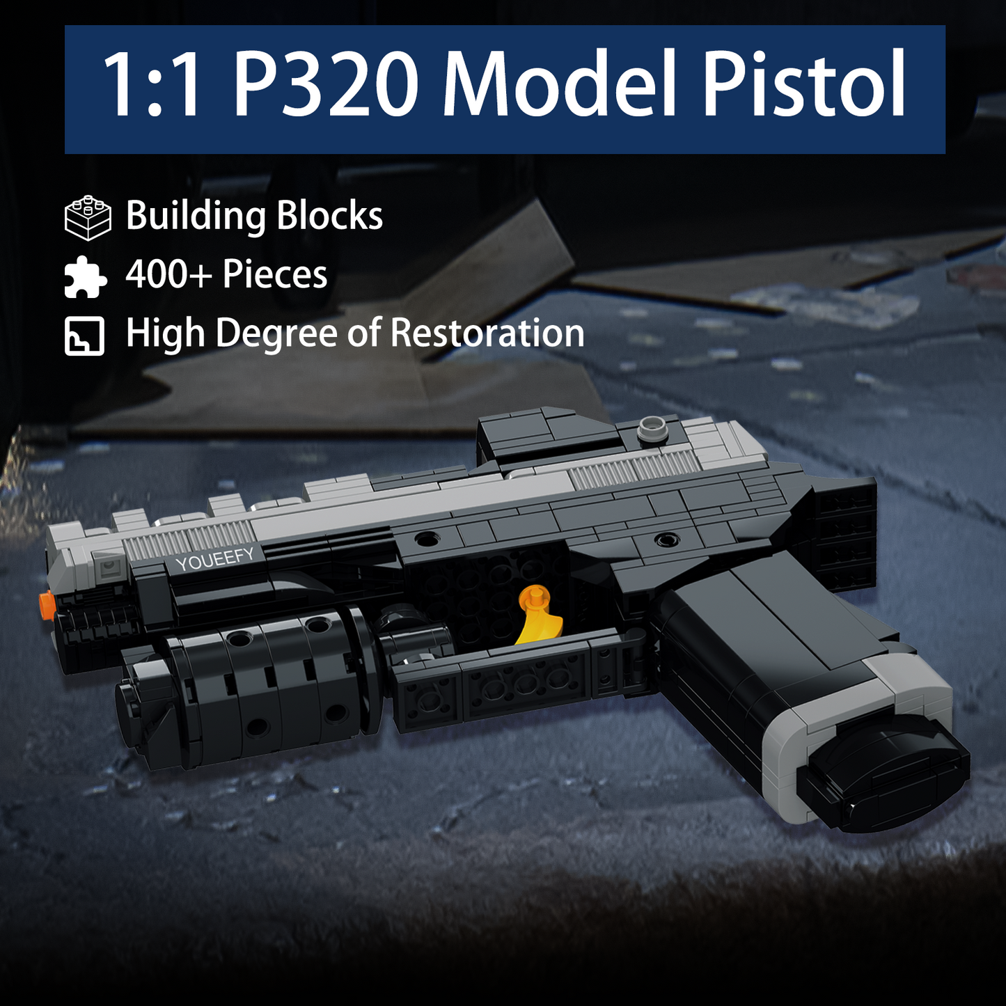 1:1 P320 Model Pistol Building Blocks Set
