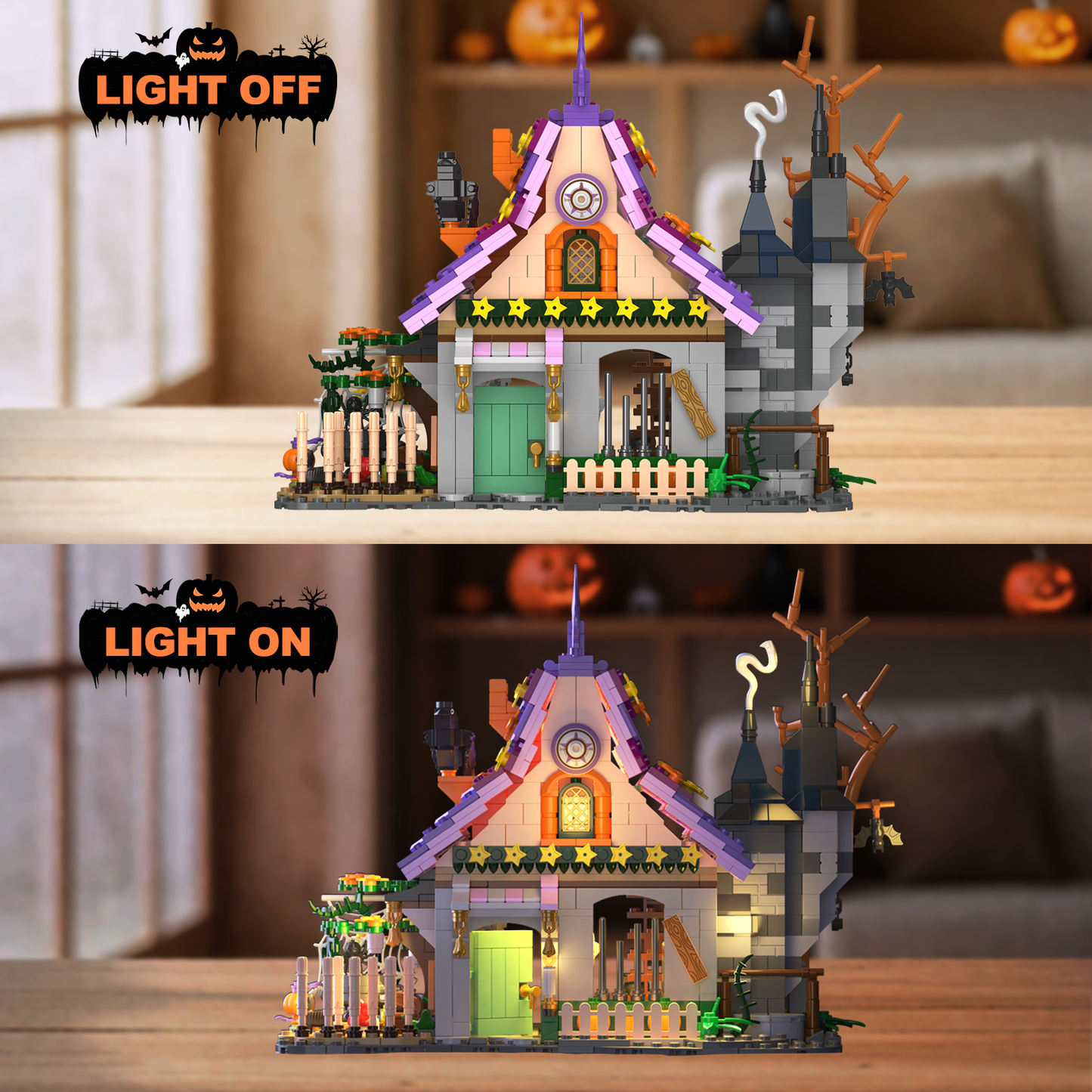 Magical House Kit for Witches & Wizards Building Set with Lights
