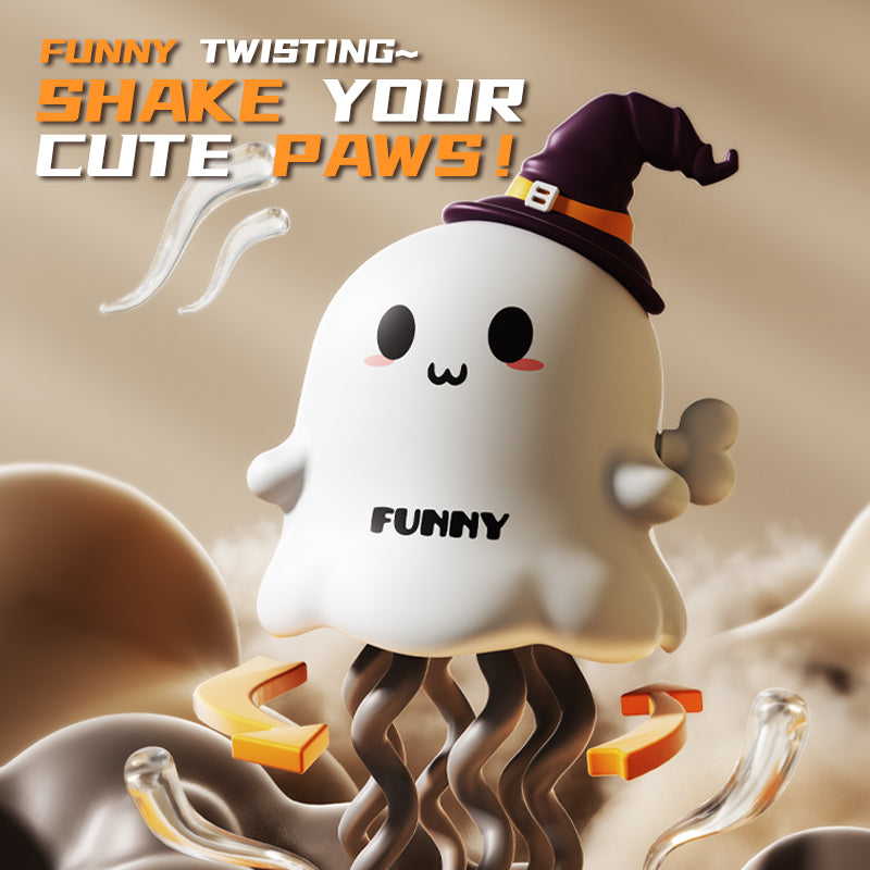【buy 1 get 2】Halloween Dancing Ghost Clockwork Wind-up Toy, Magic Interactive Crawling Toddler Toy, Birthday Gifts, Stress Relief& Entertaining
