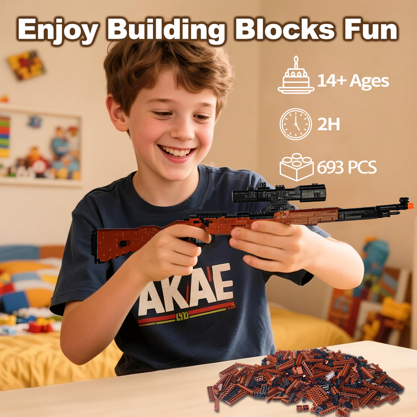1:3 98K Model Gun Building Blocks Set