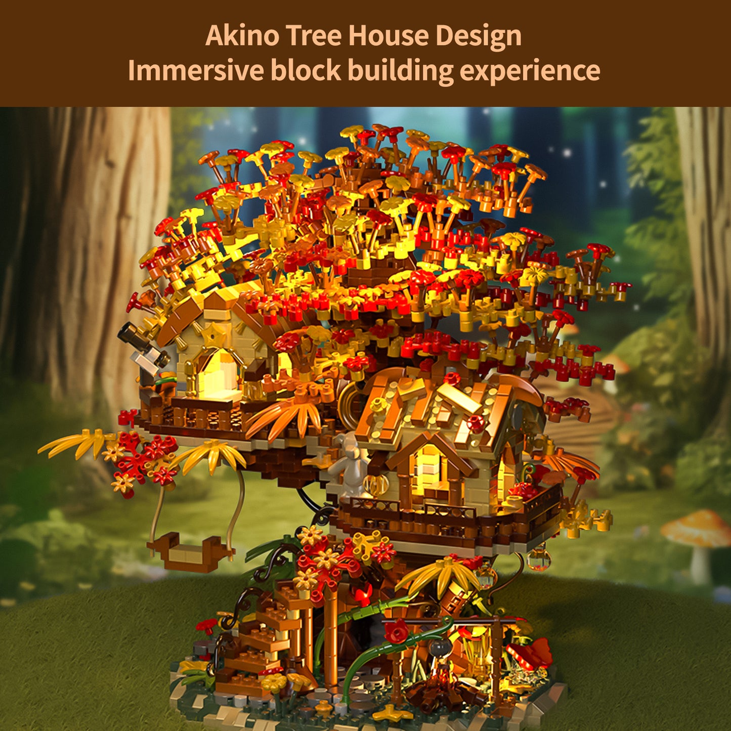 Treehouse Building Blocks Set