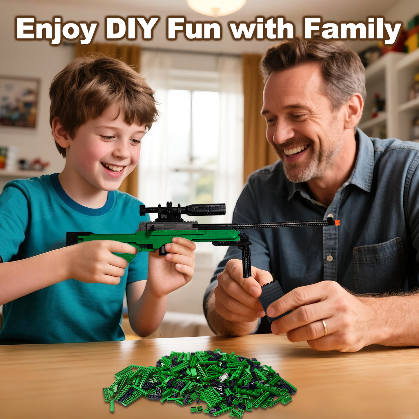 1:3 AWM Model Gun Building Blocks Set