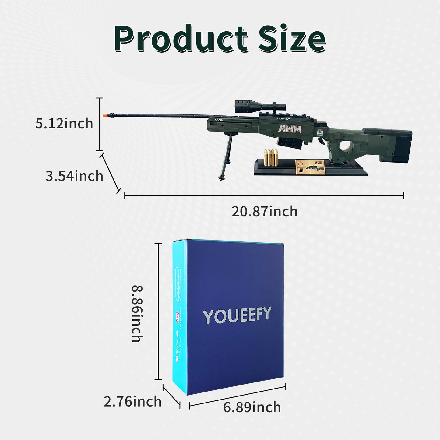 1:1 AWM Model Gun Building Blocks Set