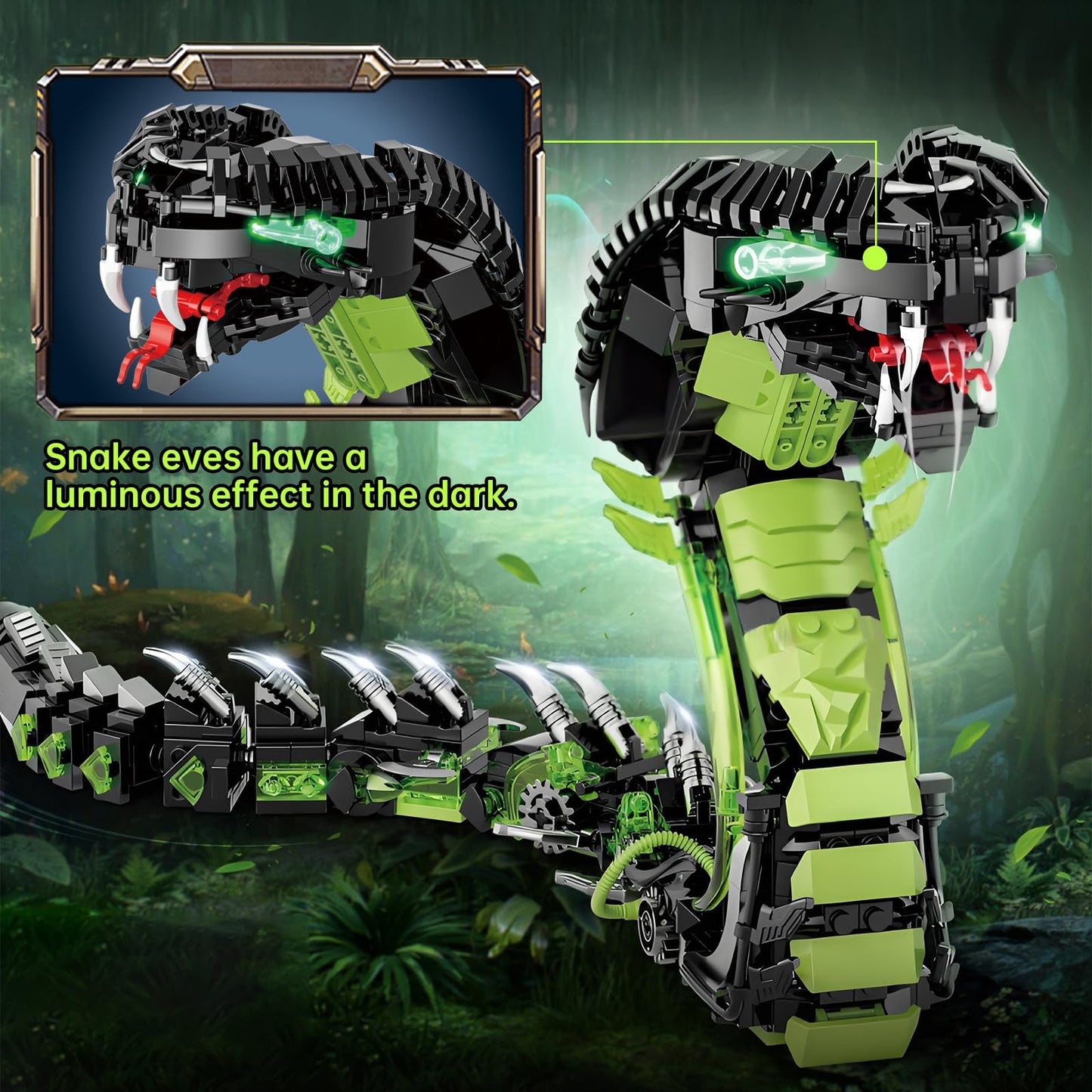 Mechanical Spectacles Snake Building Blocks Set