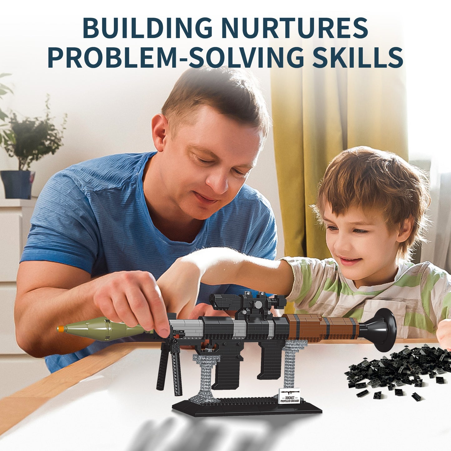1:3 Rocket Launcher Model Gun Building Blocks Set