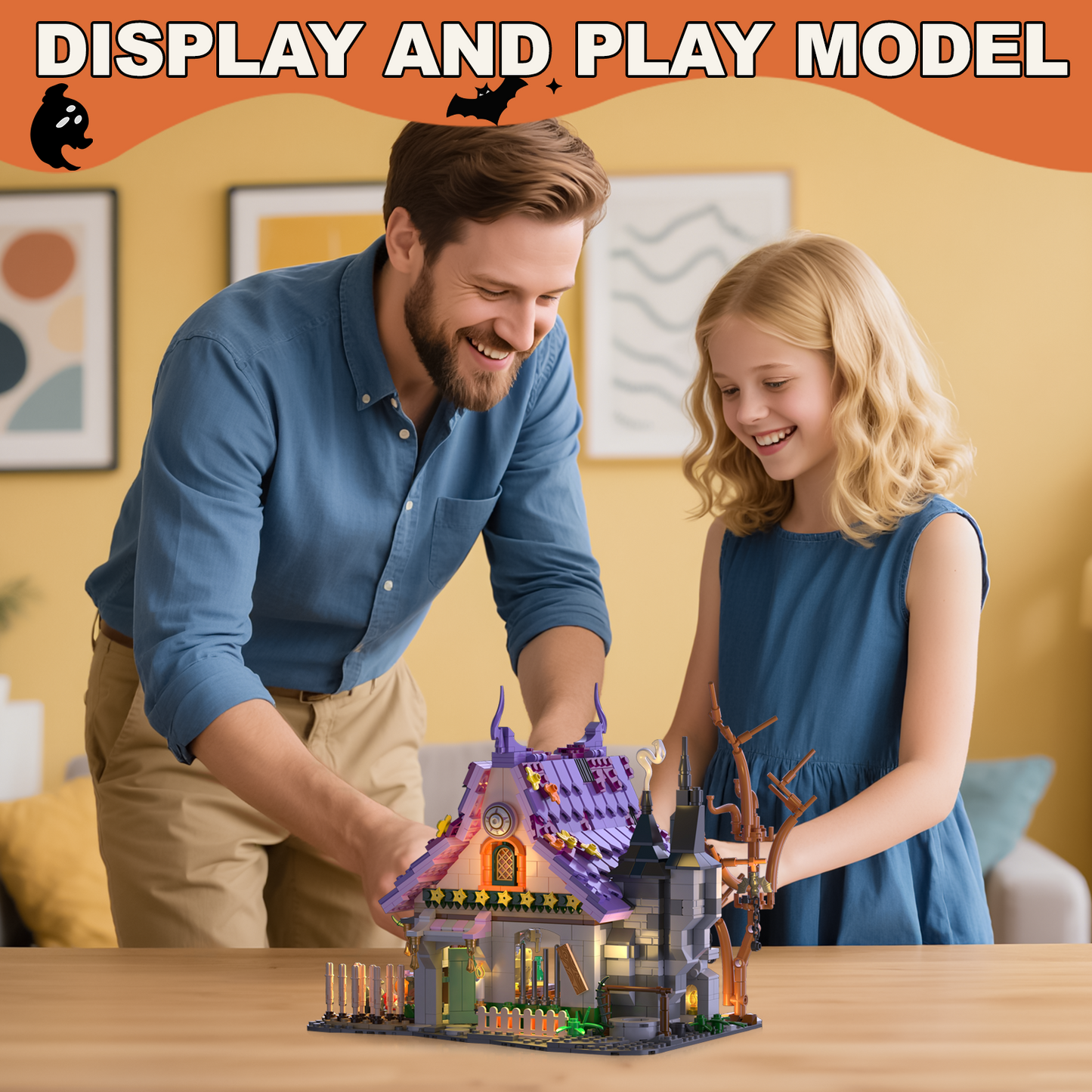 Magical House Kit for Witches & Wizards Building Set with Lights