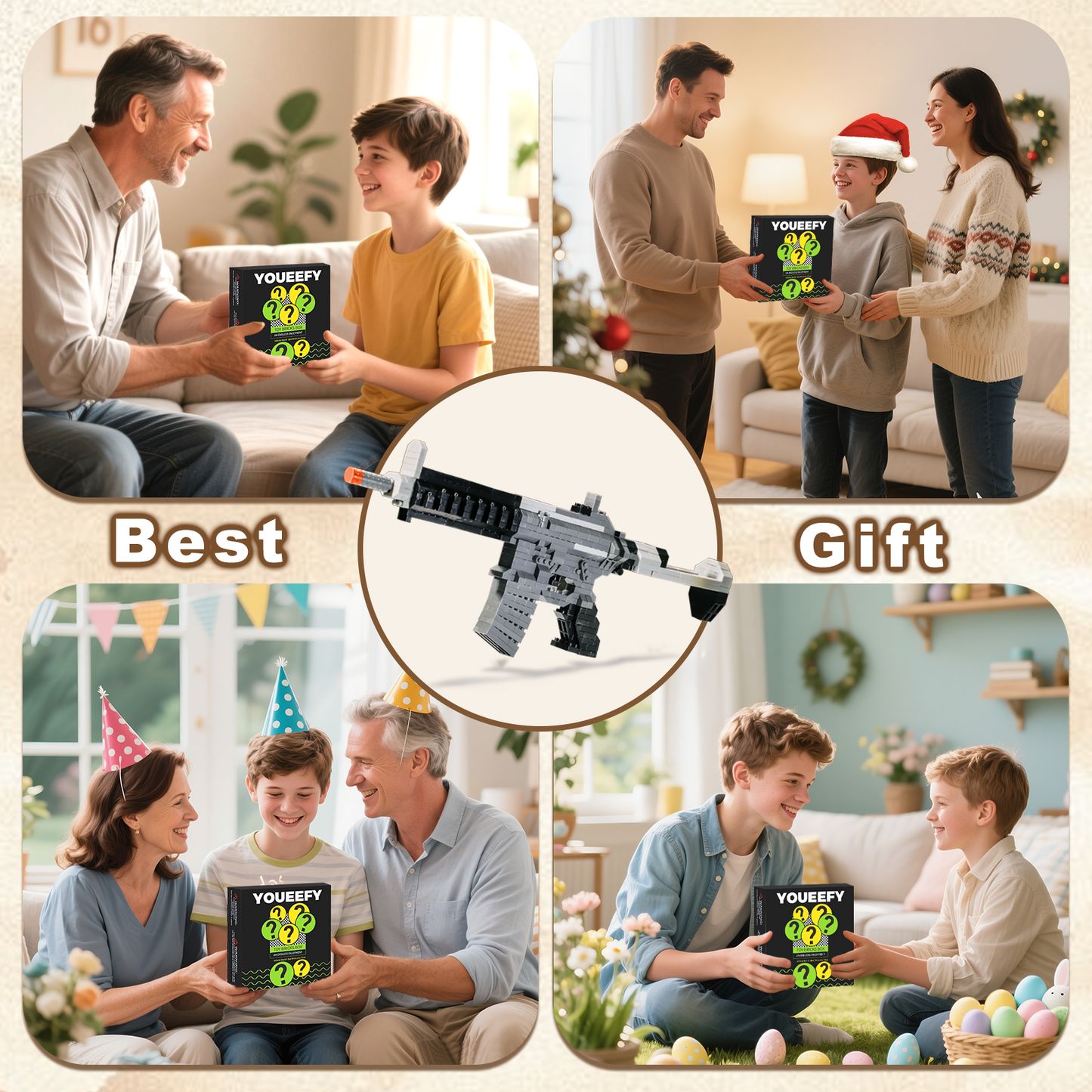 1:3 HK416-C Model Gun Building Blocks Set