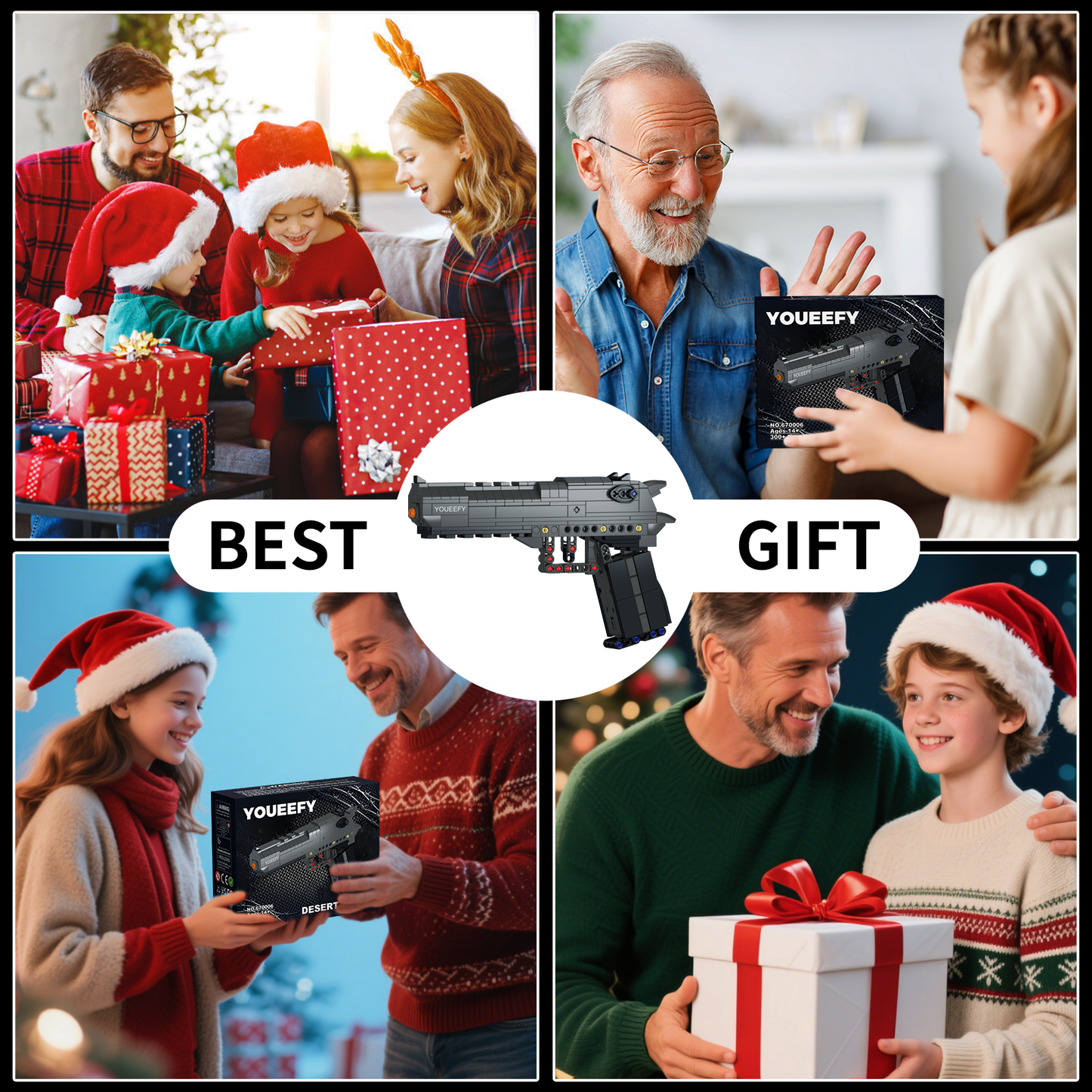 1:1 Desert Eagle Model Pistol Building Blocks Set