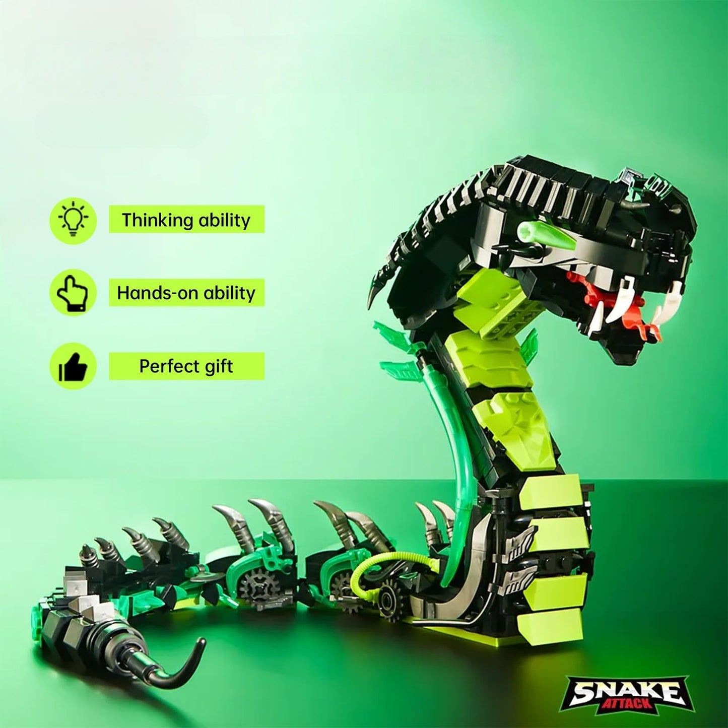 Mechanical Spectacles Snake Building Blocks Set