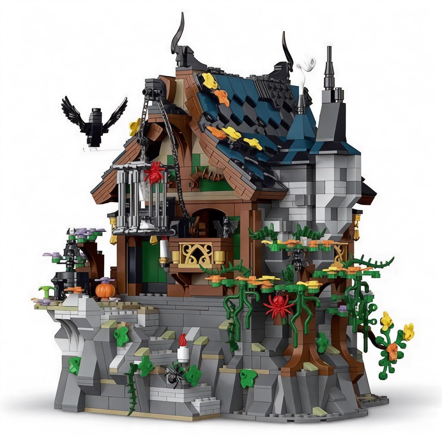 Medieval Wizard's Cabin Building Blocks Set