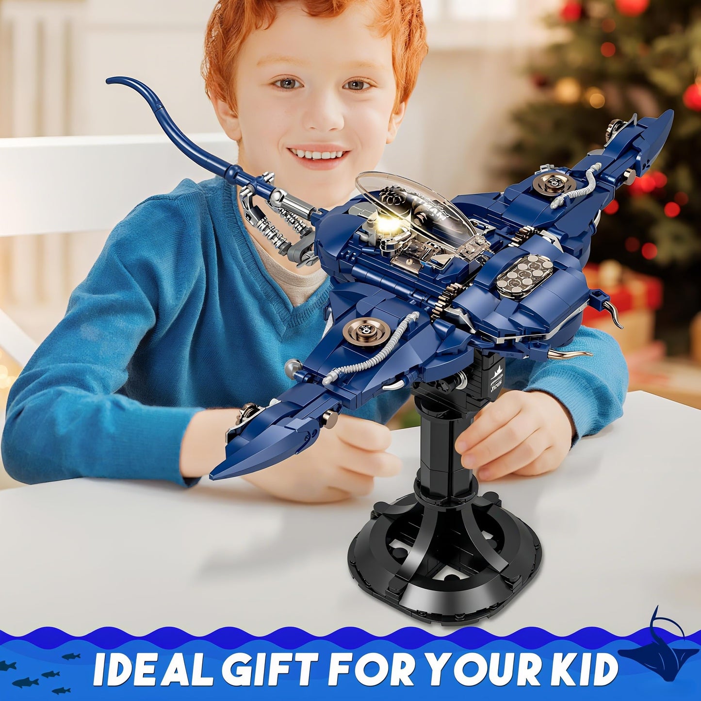 Mechanical Manta Building Blocks Set