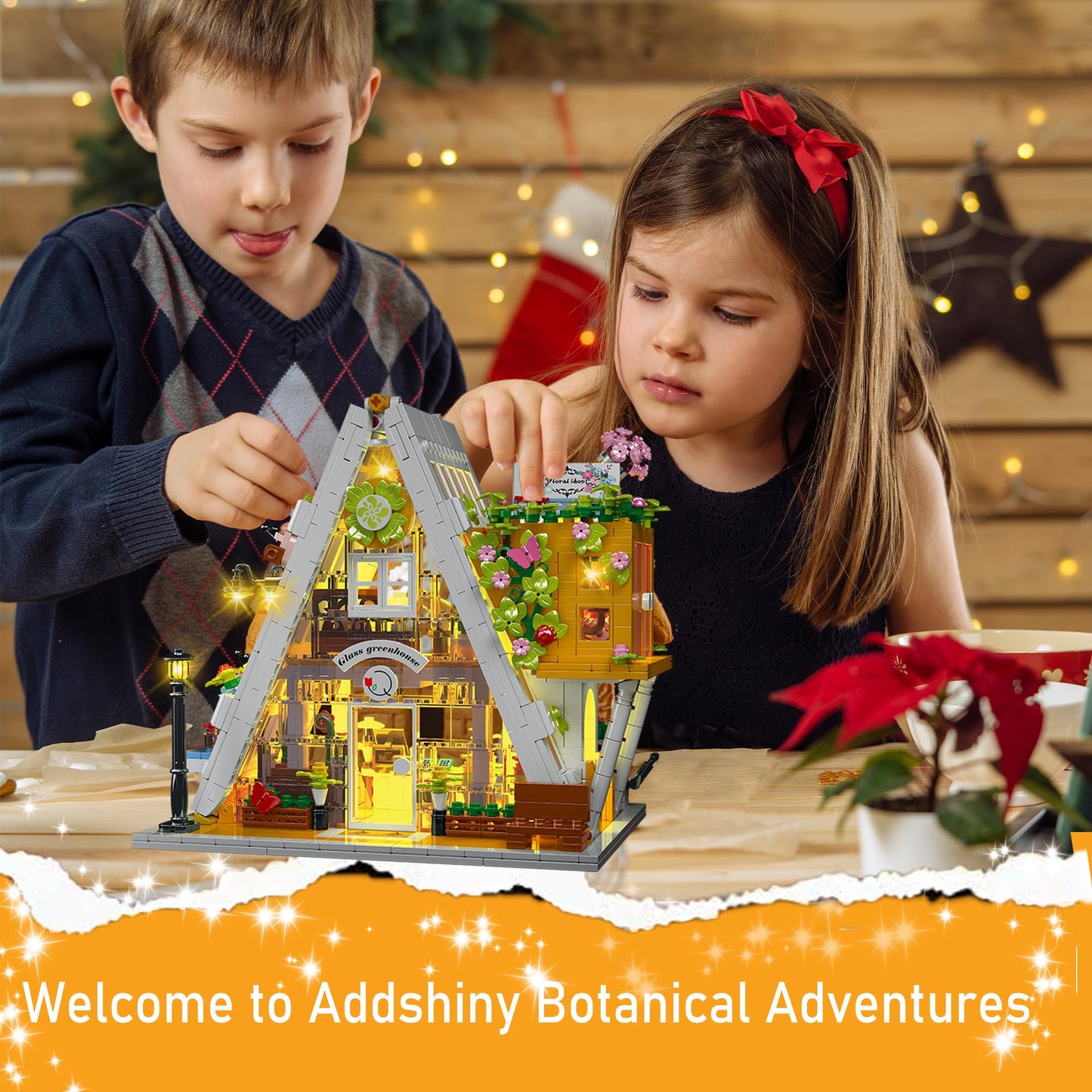 Flower House Building Blocks Set