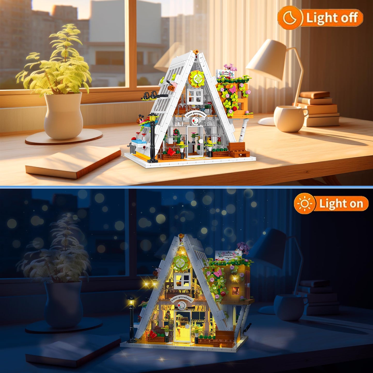 Flower House Building Blocks Set