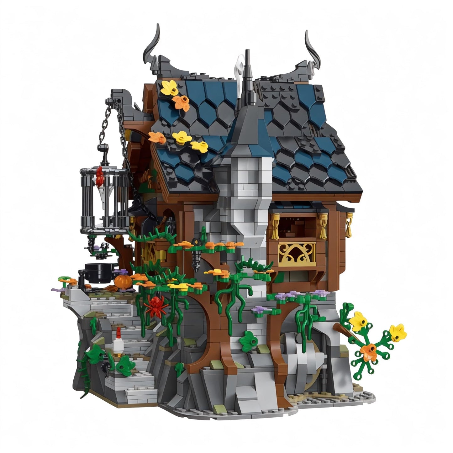Medieval Wizard's Cabin Building Blocks Set