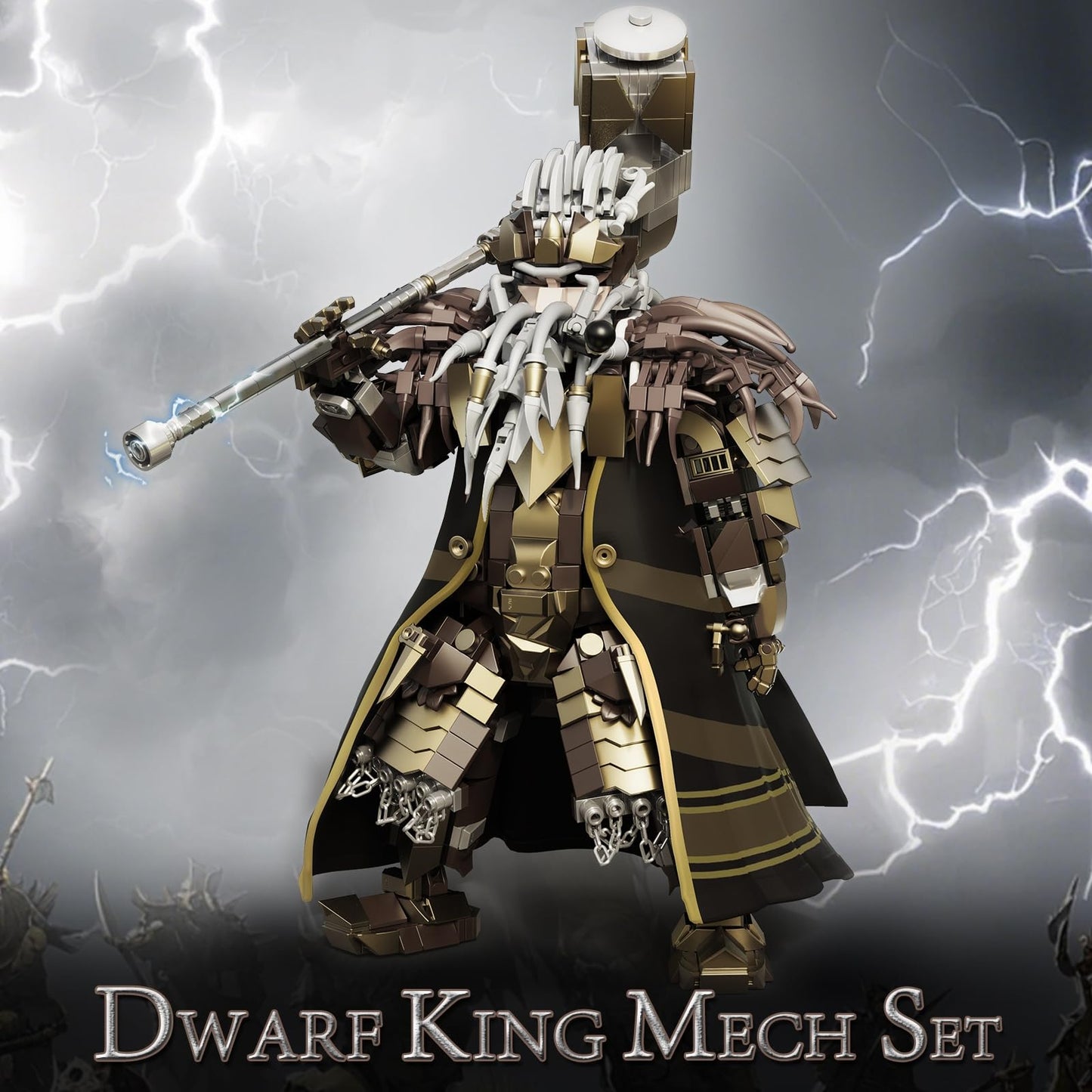 Dwarf King Building Blocks Set