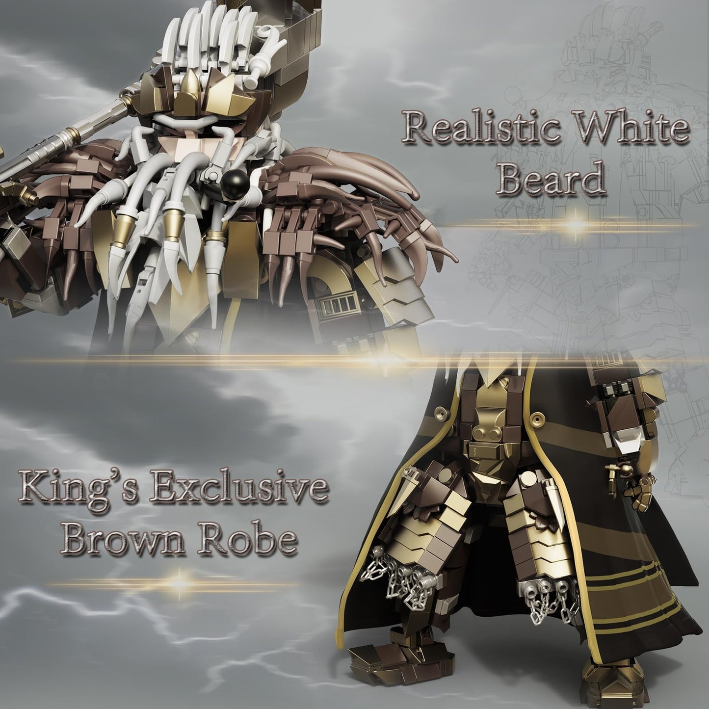 Dwarf King Building Blocks Set