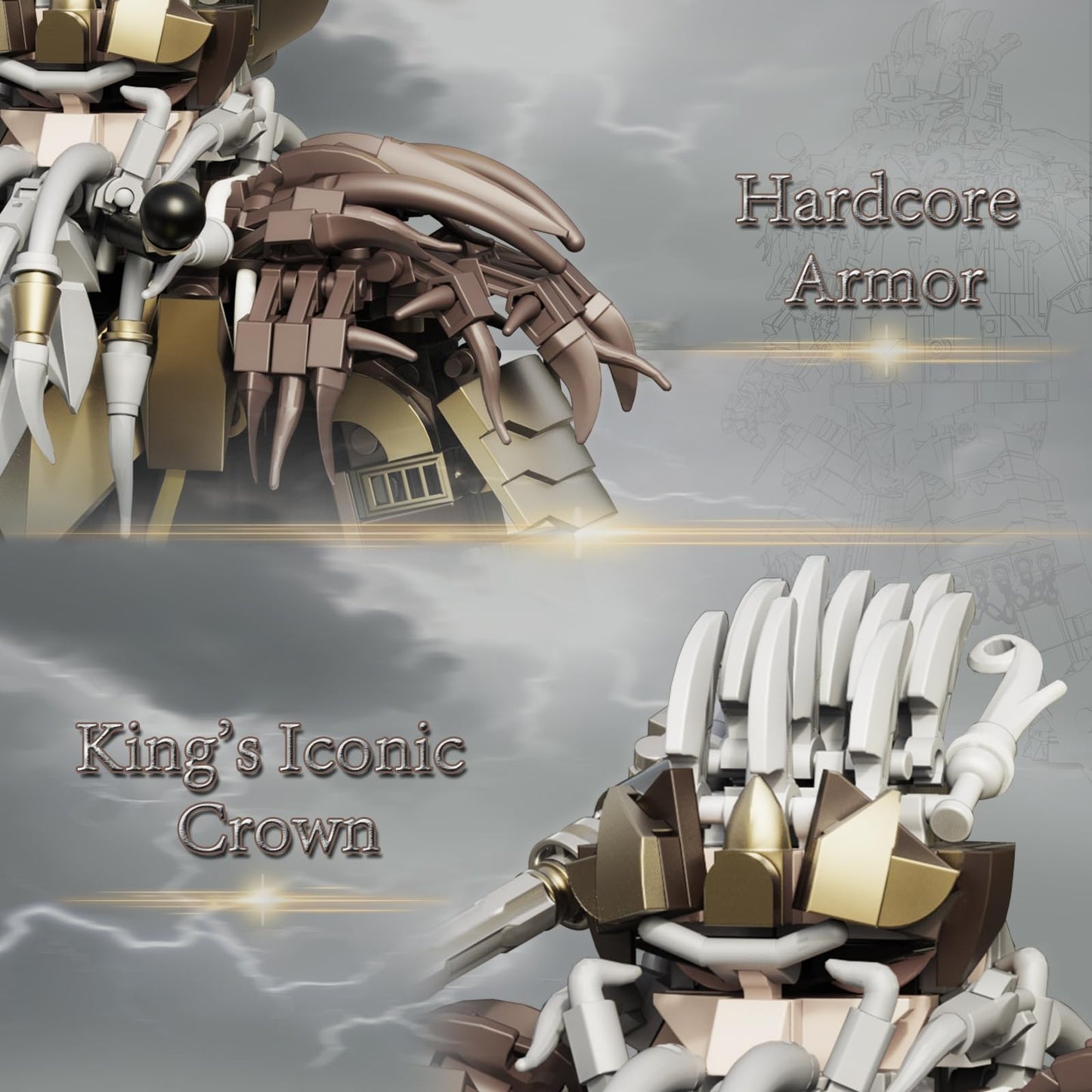 Dwarf King Building Blocks Set