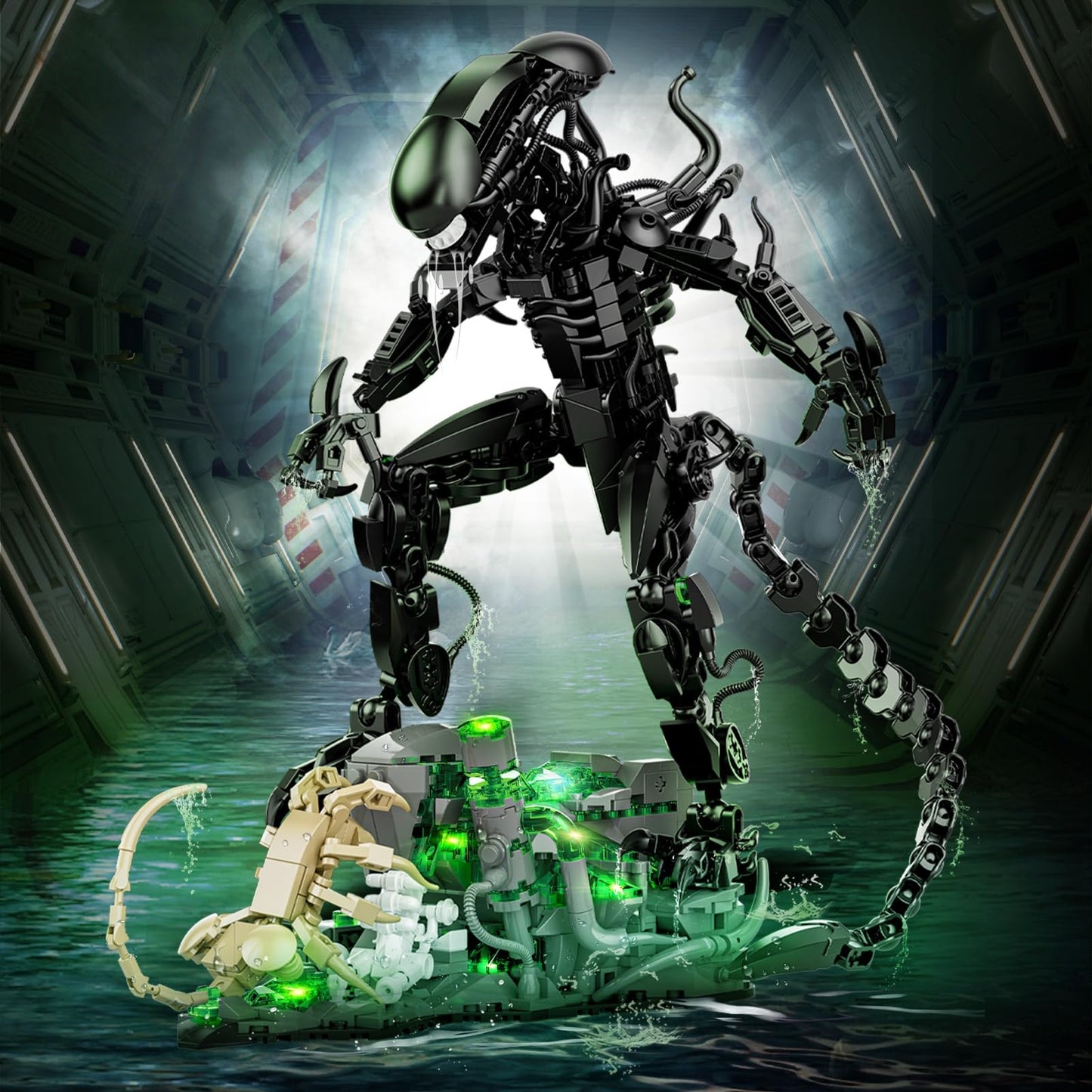 Alien Monster Building Blocks Set