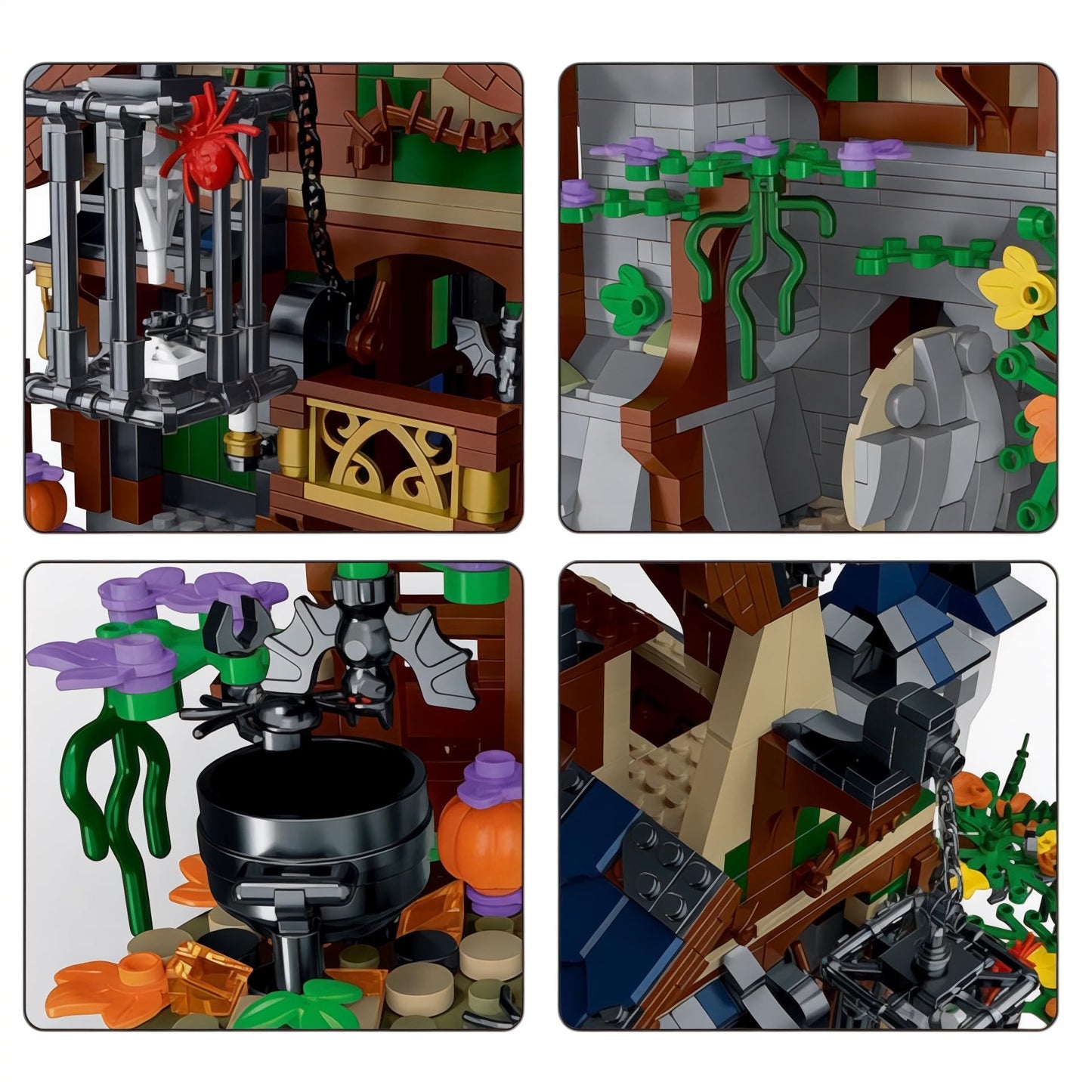 Medieval Wizard's Cabin Building Blocks Set