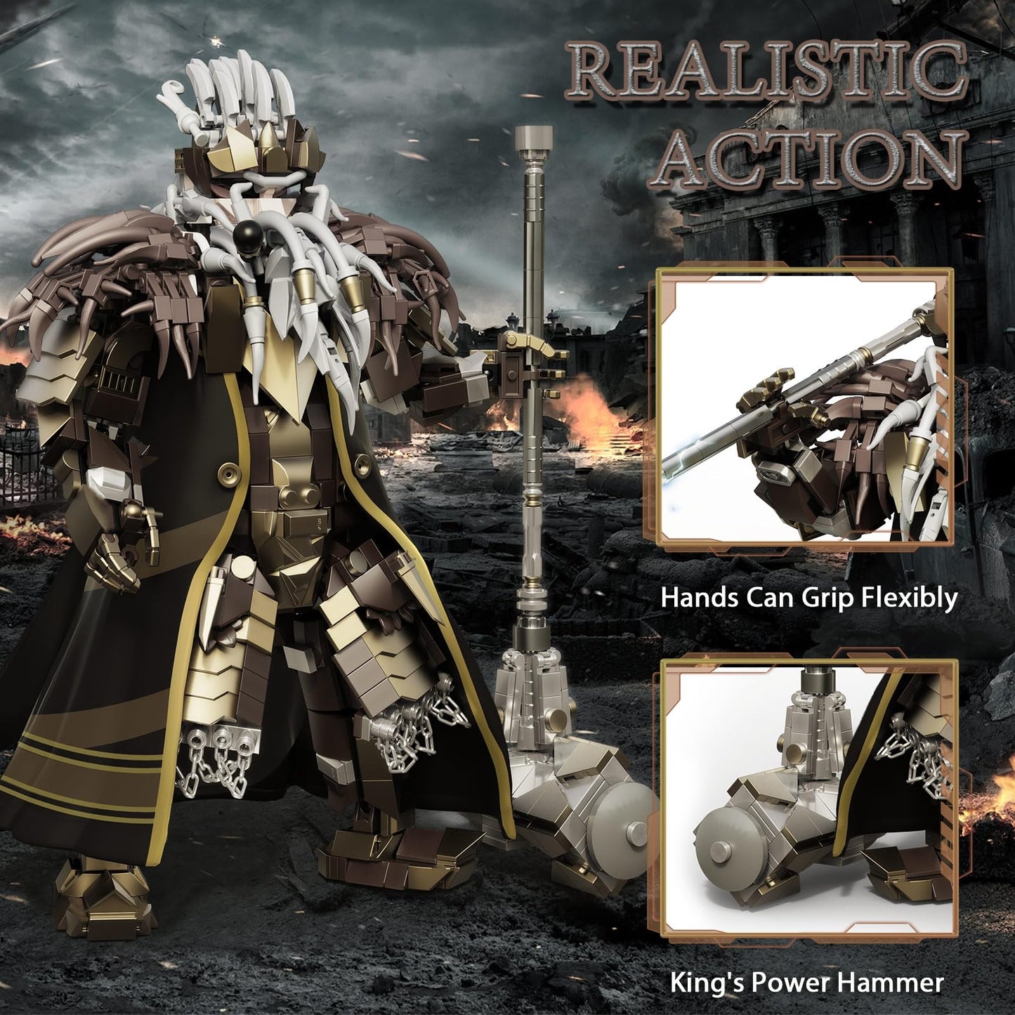 Dwarf King Building Blocks Set