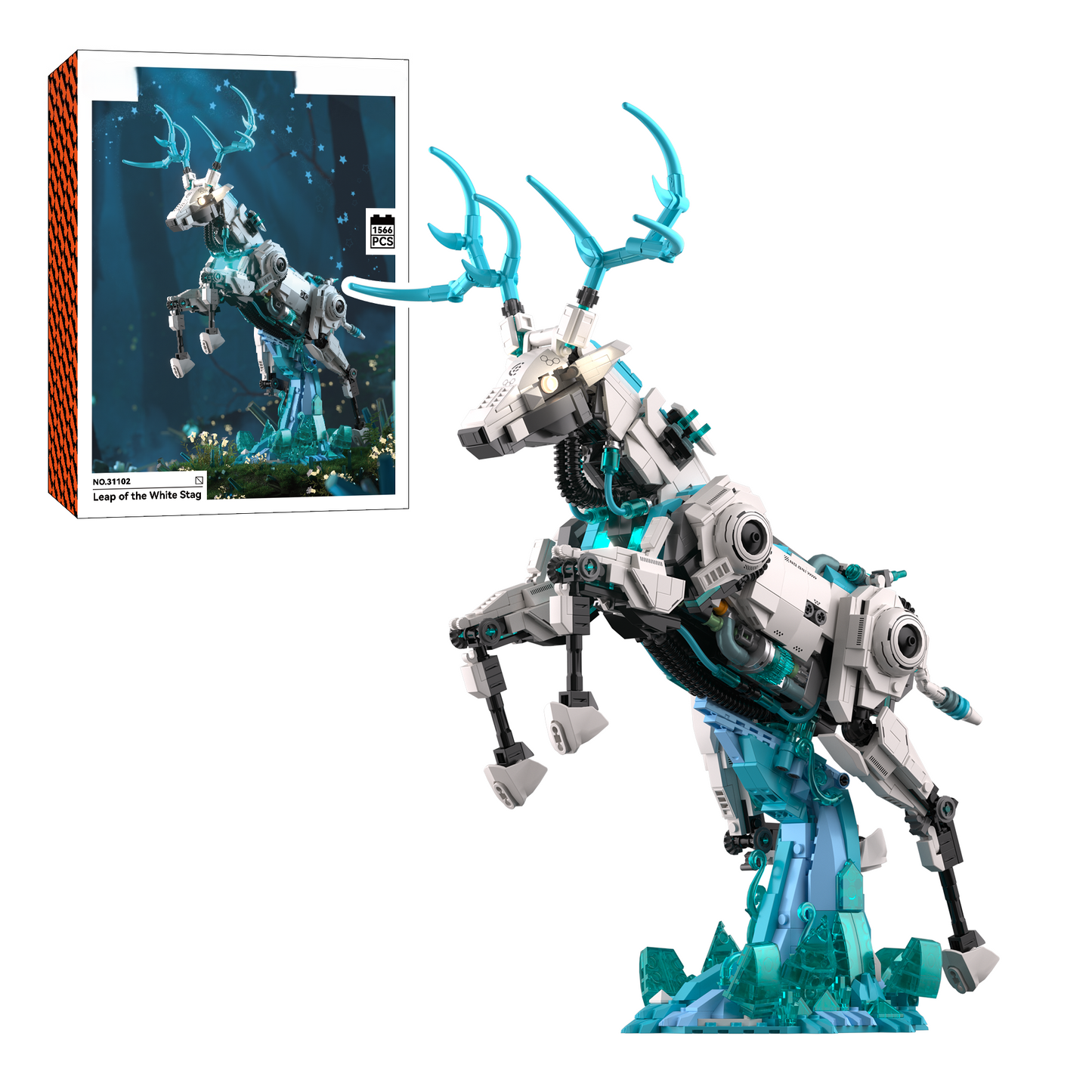 Leap of the White Stag Building Blocks Set