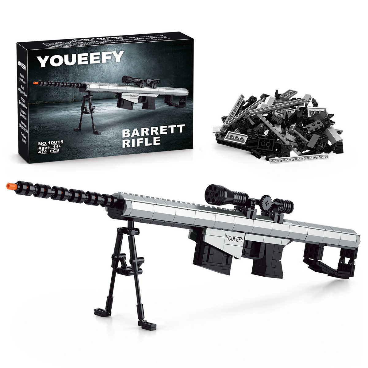 Barrett Rifle Building Blocks Kit – 1:2 Standard Brick