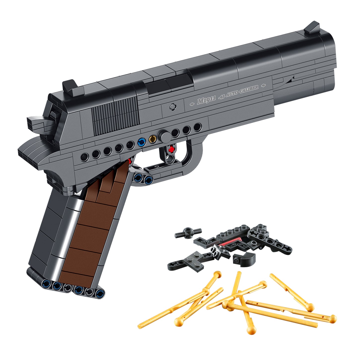 1:1 M1911 Model Pistol Building Bricks Gun Kit