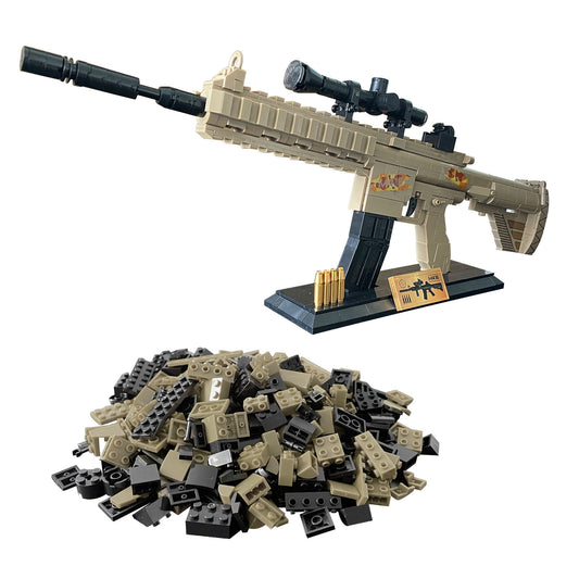 1:1 Building Blocks Gun Set,M416 Model Gun of Mini Bricks