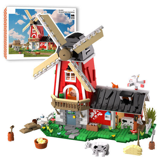 Windmill Dairy Workshop Building Blocks Set