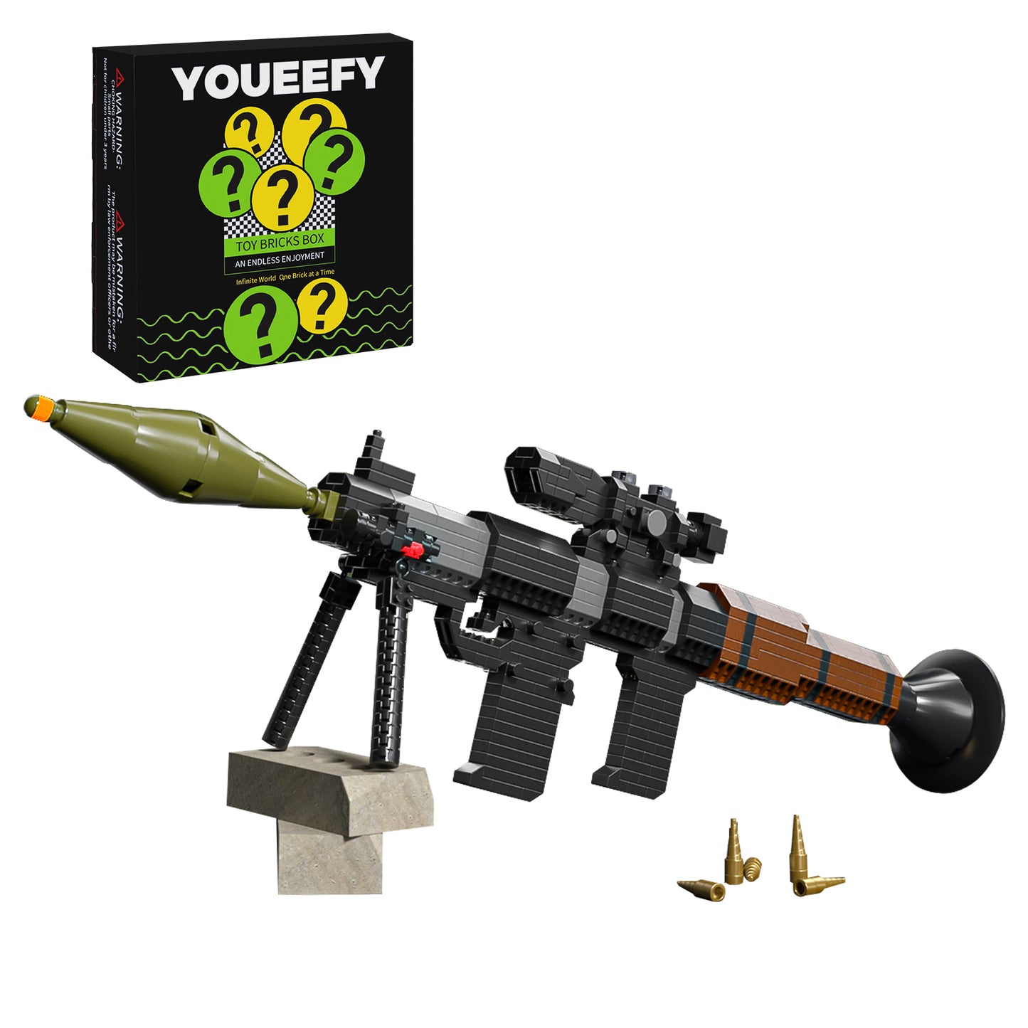 1:3 Rocket Launcher Model Gun Building Blocks Set