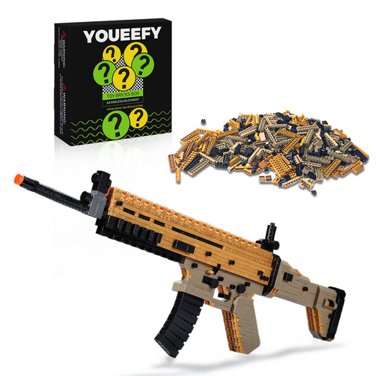 1:3 Scar Model Gun Building Blocks Set