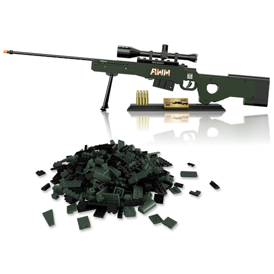 1:1 AWM Model Gun Building Blocks Set