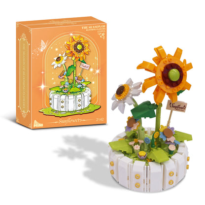 Potted Sunflowers Mini Building Blocks 520 PCS