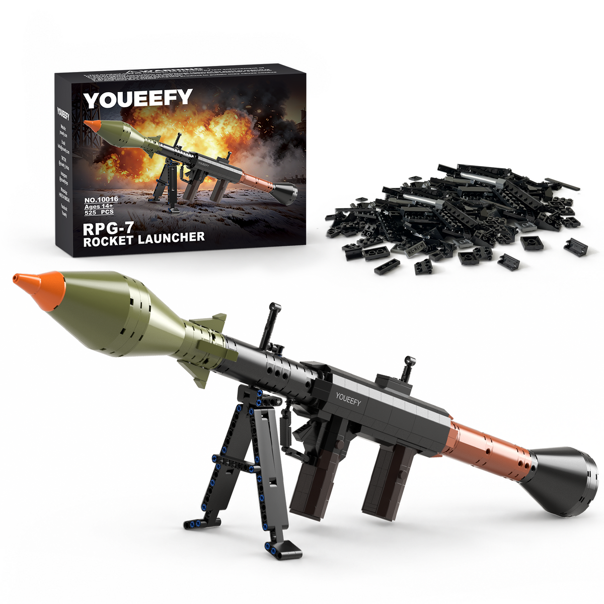 RPG-7 ROCKET Building Blocks Kit – 1:2 Standard Brick