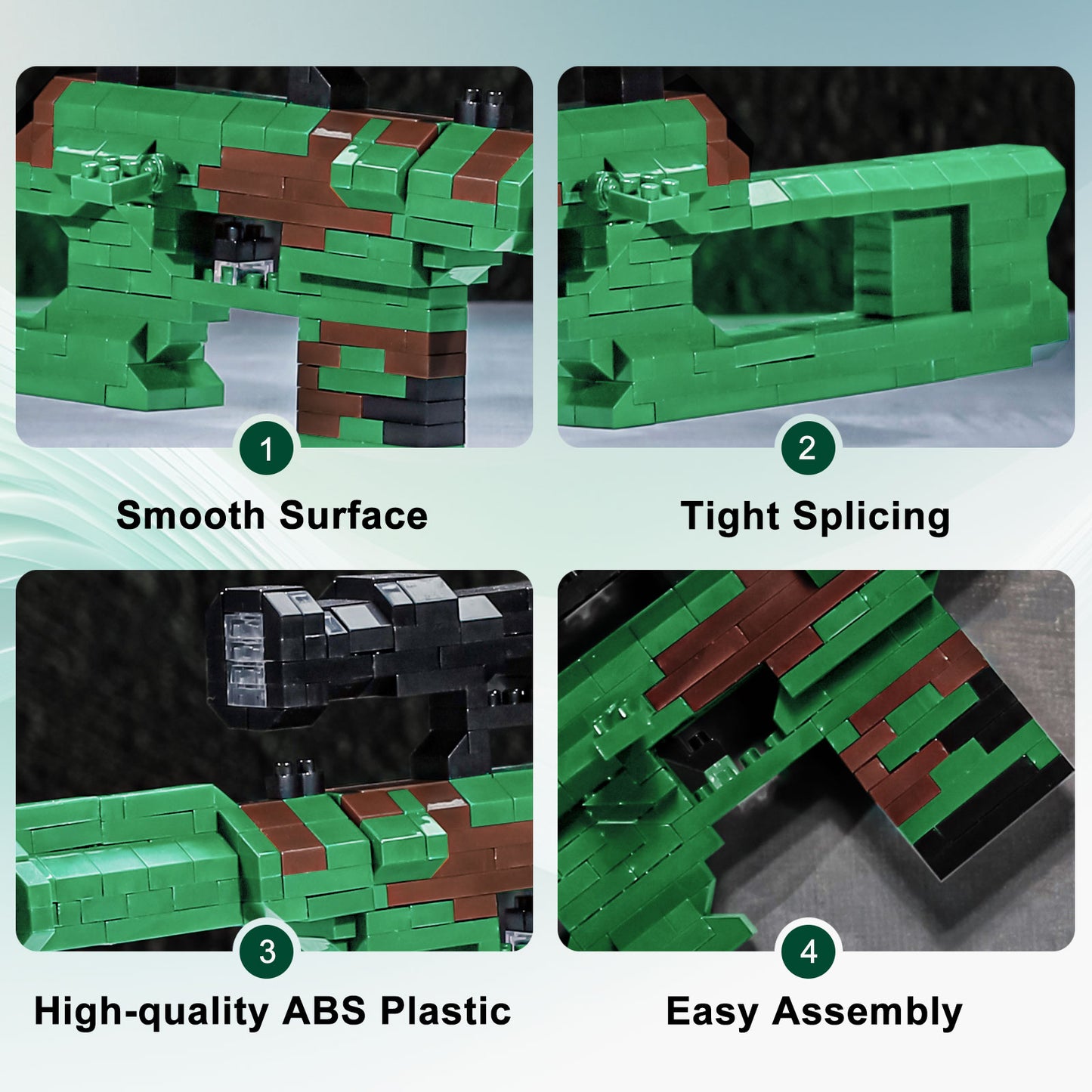 Building Blocks Gun Set,1:3 VSA-94 Model Gun of Mini Bricks