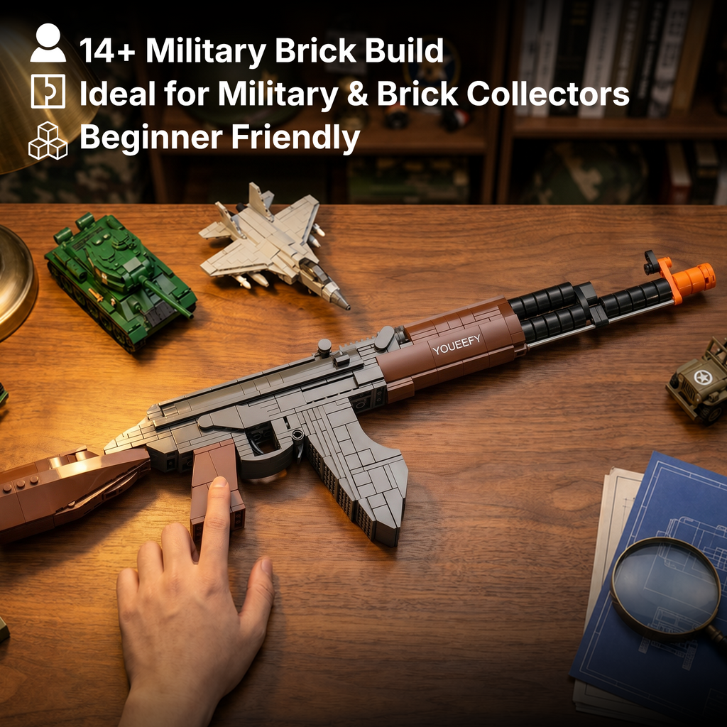AK-47 Rifle Building Blocks Kit – 1:2 Standard Brick