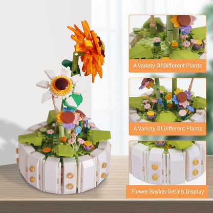 Potted Sunflowers Mini Building Blocks 520 PCS