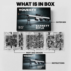 Barrett Rifle Building Blocks Kit – 1:2 Standard Brick