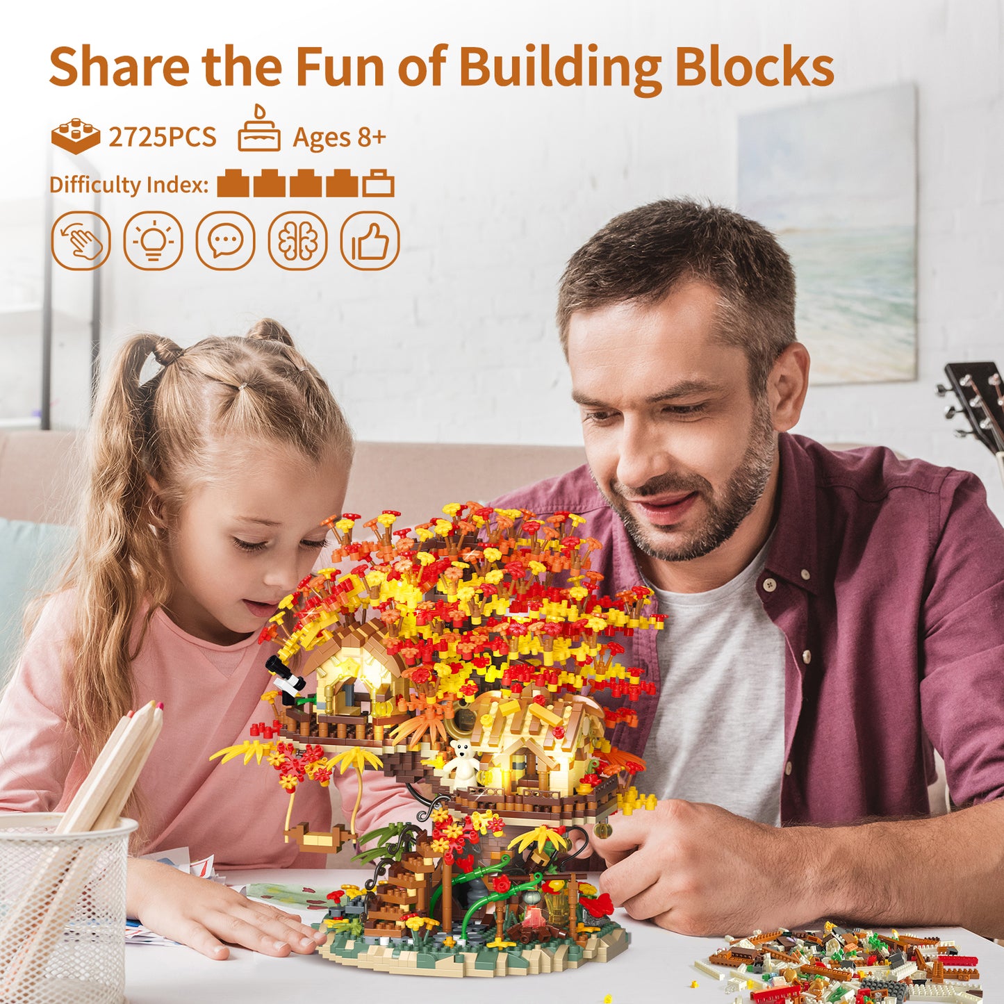 2725PCS Treehouse Building Blocks Set