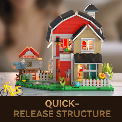 Ranch Cottage Building Blocks Set